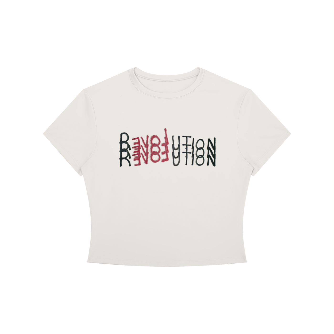 Revolution Women's Crewneck Crop T-Shirt