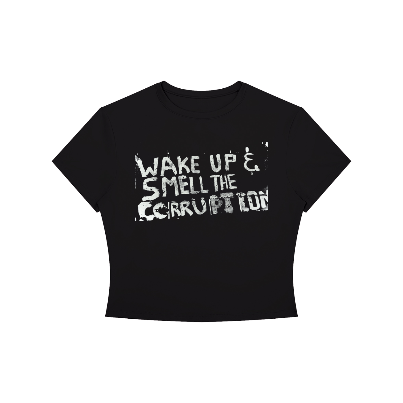 Wake up Women's Crewneck Crop T-Shirt