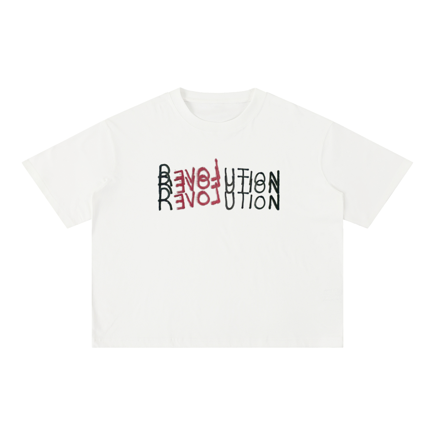 Revolution Mineral Wash Boxy Cotton T-Shirt